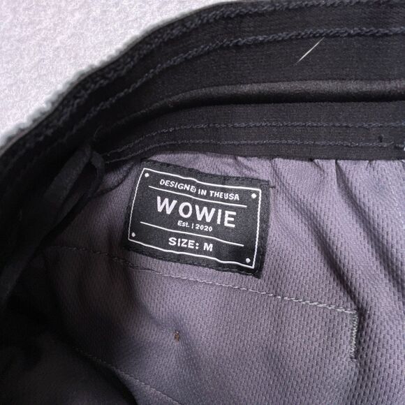 Wowie Sapien Pants Mens Medium Charcoal Pull On Aztec Trim Casual Performance - Picture 10 of 14